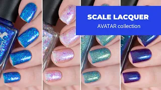 SCALE LACQUER март 2024 || обзор коллекции обычных лаков для ногтей по фильму АВАТАР