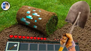 Minecraft in Real Life POV 創世神第一人稱真人版 Realistic Minecraft RTX Vs Real Life Realistic Texture