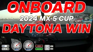 Onboard Win at Daytona - 2024 MX-5 Cup | Final 2 Laps