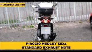Piaggio Medley 125cc (2016-ON) Start & Idle | Engine Sound & Exhaust Note
