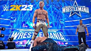 WWE 2K23 CODY RHODES VS SETH ROLLINS(WRESTLEMANIA 38)