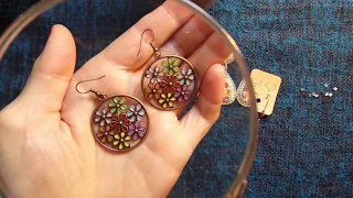 ASMR | Whispered Earrings Jewellery Show & Tell with Coffee & My Magnifiying Glass!