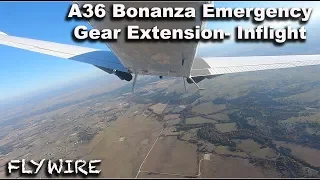A36 Bonanza Emergency Gear Extension Inflight