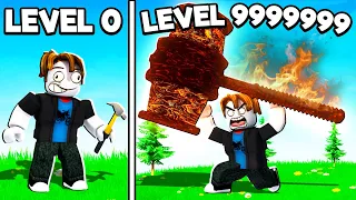 LOGGY BROUGHT THE LEVEL 999,999 THORE HAMMER | ROBLOX