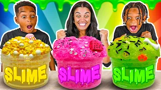 MAKING GIANT FLUFFY SLIME WITH THE PRINCE FAMILY CLUBHOUSE