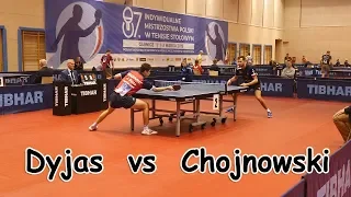 Jakub Dyjas vs Patryk Chojnowski | Tenis stołowy 2019