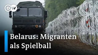 Migranten im Grenzgebiet von Belarus und Polen | DW Nachrichten