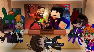 afton family react to "After show'' minecraft