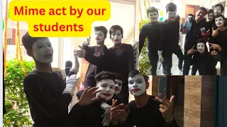 Mime act by our students 😍#sideeffects and effect of mobile phones📱