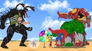 Team Hulk, Spiderman rescue Captain America From VeNom Attack: What will happen ? | SUPER HOT MOVIES