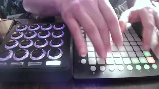 Finger drumming HYPERJAZZ/JUNGLE on the Novation Launchpad mini/MIDI Fighter