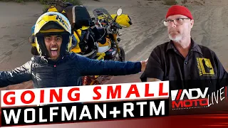 Going Small with Wolfman Luggage and Ride that Monkey -  ADVMoto Live! #17