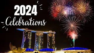 Singapore New Year 2024 Fireworks | Happy New Year 2024 | Fireworks