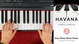 Havana - Camila Cabello - Easy Piano Sheet Music