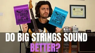Do Big Strings Make A Difference? - 8 Gauge VS 11 Gauge Guitar Strings