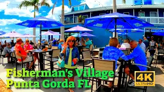 Fisherman's Village Tour [4K] in Punta Gorda FL (Outside the Bubble)