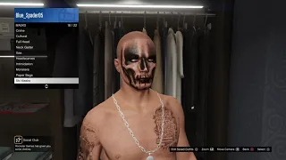 checking out the NEW Orange Skull Emissive Mask on Grand Theft Auto 5 Online