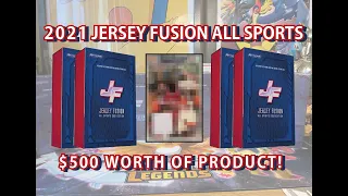 JERSEY FUSION $500 HUGE HIT!?!?! 2021 All Sports 5-Box Opening! Very Expensive Opening Paid Off!