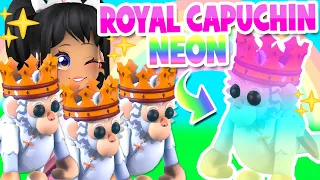 Making the FIRST *NEON ROYAL CAPUCHIN MONKEY* in Adopt Me! (roblox)