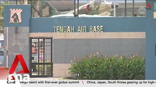 RSAF F-16 crashes at Tengah Air Base during take-off, pilot hospitalised with no major injuries