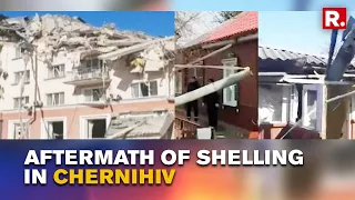 Russia-Ukraine War: Aftermath Of Russian Shelling In Ukraine's Chernihiv As War Enters Day 33