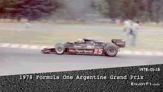 1978 F1 Argentine Grand Prix Line Racing