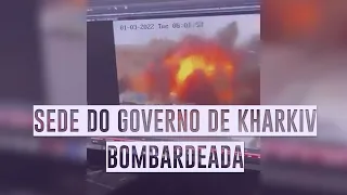 Rússia bombardeia sede do governo de Kharkiv