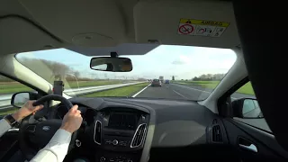 How driving 800 km/h would look on the highway - 4K 60fps high quality [Sony X3000vr]