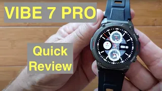 ZEBLAZE VIBE 7 PRO BT Calling AMOLED Always-On Display 3ATM BT5 Fitness Smartwatch: Quick Overview