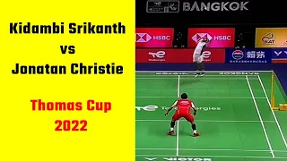 Kidambi Srikanth vs Jonatan Christie | Thomas Cup final 2022 |