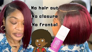 Quick Weave Bob no hair out using Bold Hold Active