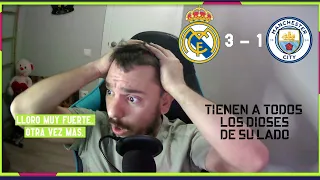 REACCION AL REAL MADRID 3 - 1 MANCHESTER CITY POR BARCELONISTA. Este ha sido el PEOR de TODOS.