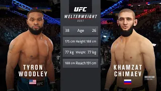 UFC® TYRON WOODLEY vs KHAMZAT CHIMAEV