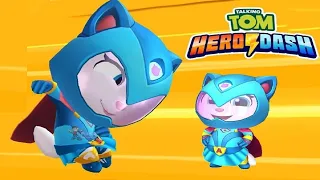Talking Tom Hero Dash Super Angela Fullscreen Android, iOS Gameplay