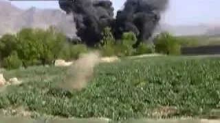 F16 Drops 1000 lb JDAM on Taliban