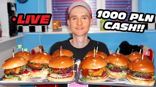 Massive 5 KG Cheeseburger Challenge | PLN 1000 Cash Prize!!