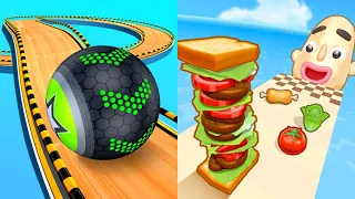 Going Balls vs Sandwich Runner - All Level Gameplay Android,iOS - NEW MOD APK MEGA UPDATE GAMEPLAY