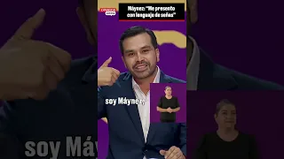 Con LENGUAJE de SEÑAS, MÁYNEZ se presenta en el debate presidencial | #Shorts