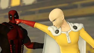 Saitama vs Deadpool 3D Animation! (One Punch Man vs Marvel)