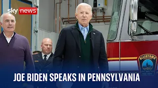 Joe Biden responds to questions after attacks on Houthi targets in Yemen