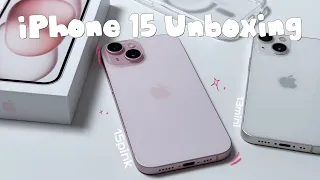 iPhone 15 Pink Unboxing +Accessories💖