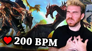 Skyrim, but if my Heart Rate goes up it spawns 10 dragons