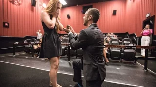PROPOSING AT YOUR OWN MOVIE PREMIERE