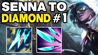 How to Play Senna ADC in Low Elo - Senna Unranked to Diamond #1 | League of Legends