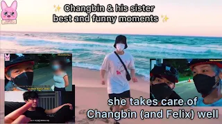 Changbin and his sister - 창빈