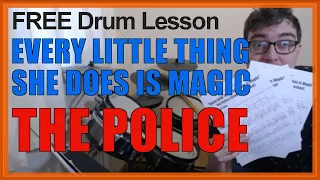 ★ Every Little Thing She Does Is Magic (The Police) ★ FREE Video Drum Lesson | How To Play SONG