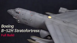 Full Video Build | Boeing B-52 H Stratofortress 1/144 Great Wall Hobby Bomber Scale Model Building