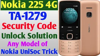 How to Unlock Nokia 225 4G Security Code | Nokia TA-1279 Security Code Unlock | Nokia UniSoc Unlock