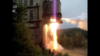 Огневые испытания РД-107А/ Fire tests of the RD-107A rocket engine for the Soyuz