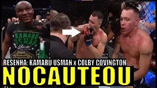 Kamaru Usman nocauteou Colby Covington (RESULTADOS UFC 245)